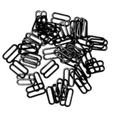 Maxbell 200pcs Metal Bra Lingerie Strap Sewing Clip O Rings Fig 8 Slider Black 10mm
