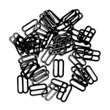 Maxbell 200Pc Metal Black Lingerie Hardware Sewing Clip Hook Eye for Bra Straps 10mm