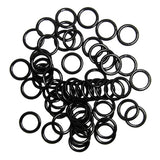 Maxbell 200pcs Metal Bra Lingerie Strap Sewing Clip O Rings Fig 8 Slider Black 10mm