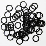 Maxbell 200pcs Metal Bra Lingerie Strap Sewing Clip O Rings Fig 8 Slider Black 10mm