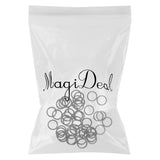 Maxbell 200pcs Metal Bra Lingerie Strap Sewing Clip O Rings Fig 8 Slider Black 10mm