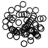Maxbell 200pcs Metal Bra Lingerie Strap Sewing Clip O Rings Fig 8 Slider Black 10mm