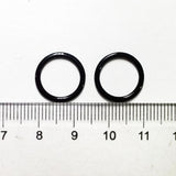 Maxbell 100pcs Metal Bra Lingerie Strap Sewing Clip Hook O Rings Slider Black 12mm - Aladdin Shoppers