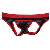Maxbell Sexy Mens Low Rise Bulge Pouch Briefs Hip Hollow Out Mini Underwear Black XL - Aladdin Shoppers