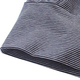 Adult Unisex All Cotton Night Cap Sleep Eyecover Striped Headcap Black White