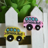 Maxbell 10pcs Resin Cute Shool Car Flatback Cabochon for Hair Bow Center DIY - Aladdin Shoppers