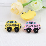 Maxbell 10pcs Resin Cute Shool Car Flatback Cabochon for Hair Bow Center DIY - Aladdin Shoppers