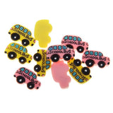 Maxbell 10pcs Resin Cute Shool Car Flatback Cabochon for Hair Bow Center DIY - Aladdin Shoppers