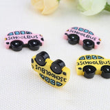 Maxbell 10pcs Resin Cute Shool Car Flatback Cabochon for Hair Bow Center DIY - Aladdin Shoppers
