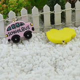 Maxbell 10pcs Resin Cute Shool Car Flatback Cabochon for Hair Bow Center DIY - Aladdin Shoppers