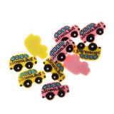 Maxbell 10pcs Resin Cute Shool Car Flatback Cabochon for Hair Bow Center DIY - Aladdin Shoppers