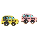 Maxbell 10pcs Resin Cute Shool Car Flatback Cabochon for Hair Bow Center DIY - Aladdin Shoppers