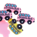 Maxbell 10pcs Resin Cute Shool Car Flatback Cabochon for Hair Bow Center DIY - Aladdin Shoppers