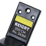 Maxbell Stature Meter Height Retractable Measure Tool Measuring Tape Ruler 2M Black - Aladdin Shoppers