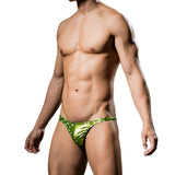 Maxbell Men's Sexy Underwear Sexy Thongs Bronzing Ordinary Stars Green-S - Aladdin Shoppers