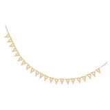 Maxbell Wooden Pennants Pattern Bunting Banner with Heart Home Party Hanging Garland - Aladdin Shoppers