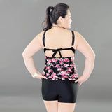 Maxbell Maxbell Women Set Sexy High Waist Large Swimwear Swimsuit Underpants Boyshorts XXXL