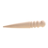 Maxbell 4pcs Wood Sewing Stitching Awl Leather Round Edge Slicker  for Leather Craft
