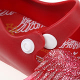 Maxbell Cute Kids Girls Sandals Jelly Shoes Children Fish Head Beach Shoes Red 24 - Aladdin Shoppers