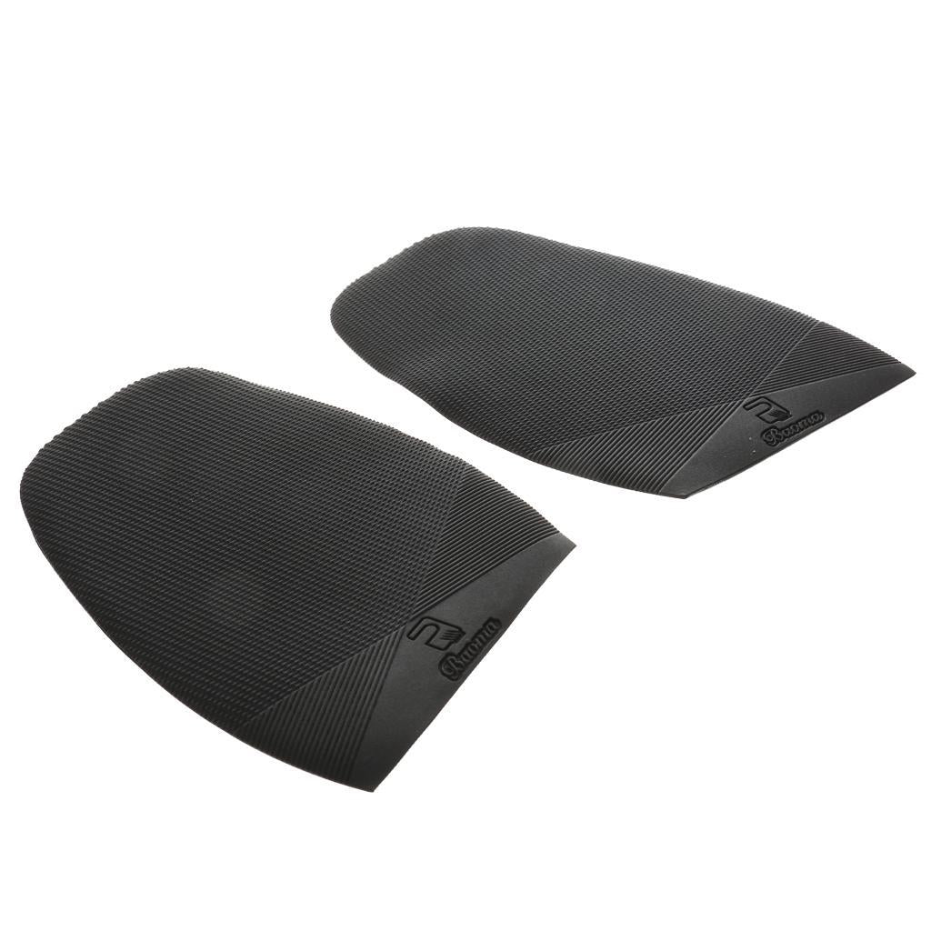 Pair Rubber Protective Half Shoes Soles Anti-Slip Shoe Repair Black Thickness 2mm