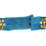 Maxbell Maxbell Belly Dance Beaded Bra Sequins Top Sexy Dancing Singer Costume Tassels Blue