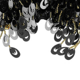 Maxbell Maxbell Belly Dance Beaded Bra Sequins Top Sexy Dancing Singer Costume Tassels Black