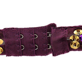 Maxbell Maxbell Belly Dance Beads Bra Sequins Top Sexy Dancing Singer Costume Tassels Purple