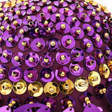 Maxbell Maxbell Belly Dance Beads Bra Sequins Top Sexy Dancing Singer Costume Tassels Purple