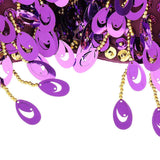 Maxbell Maxbell Belly Dance Beads Bra Sequins Top Sexy Dancing Singer Costume Tassels Purple