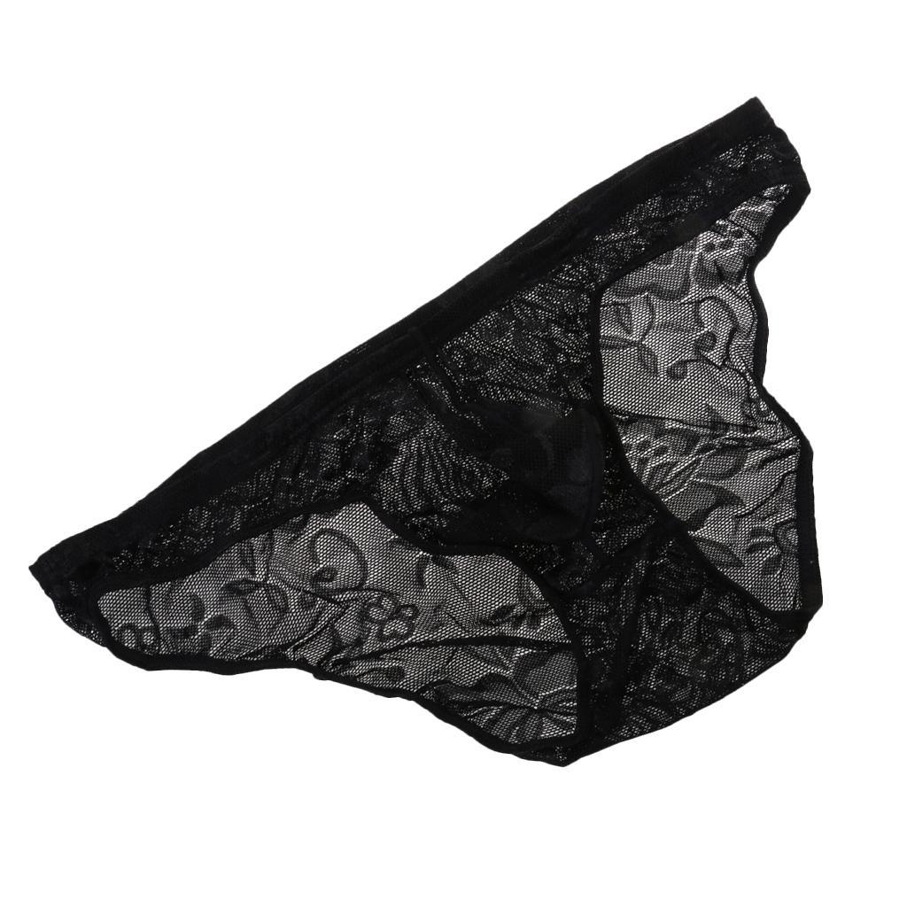 Maxbell Maxbell Sexy Men's Thongs G-string Underwear Jockstrap Briefs Underpants Black L