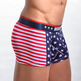 Maxbell Mens Sexy American Flag Underwear Boxer Briefs Trunks Shorts Pants Red M - Aladdin Shoppers