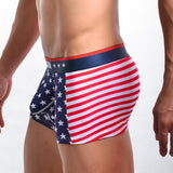 Maxbell Mens Sexy American Flag Underwear Boxer Briefs Trunks Shorts Pants Red M - Aladdin Shoppers