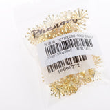 Maxbell 100 pcs 13mm Bead Cap ends DIY Accessories Jewellery Findings Craft Gold