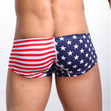 Maxbell Sexy Men's American Flag Underwear Boxer Briefs Shorts Underpants Red L - Aladdin Shoppers