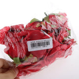 Maxbell Rose Artificial Single Side Flower Heads DIY Wedding Hair clip Red - Aladdin Shoppers
