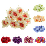 Maxbell Rose Artificial Single Side Flower Heads DIY Wedding Hair clip Red - Aladdin Shoppers