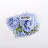 Maxbell Rose Artificial Single Side Flower DIY Wedding Hair clip Blue - Aladdin Shoppers