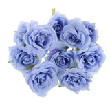 Maxbell Rose Artificial Single Side Flower DIY Wedding Hair clip Blue - Aladdin Shoppers