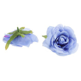 Maxbell Rose Artificial Single Side Flower DIY Wedding Hair clip Blue - Aladdin Shoppers