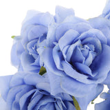 Maxbell Rose Artificial Single Side Flower DIY Wedding Hair clip Blue - Aladdin Shoppers