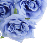 Maxbell Rose Artificial Single Side Flower DIY Wedding Hair clip Blue - Aladdin Shoppers