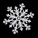 Maxbell 10Pcs 10.5cm White Plastic Snowflake for Christmas Ornaments - Aladdin Shoppers