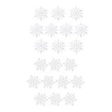 Maxbell 10Pcs 10.5cm White Plastic Snowflake for Christmas Ornaments - Aladdin Shoppers