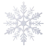 Maxbell 10Pcs 10.5cm White Plastic Snowflake for Christmas Ornaments - Aladdin Shoppers