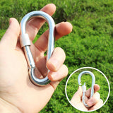 Maxbell Maxbell Screw Lock D Shape Carabiner Hook Keyring Clips Camping Outdoor Accessories Buckle