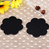 10 Pairs Petal Self Adhesive Pasties Nipple Disposable Cover Sticker Black