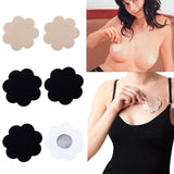 10 Pairs Petal Self Adhesive Pasties Nipple Disposable Cover Sticker Black