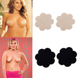 10 Pairs Petal Self Adhesive Pasties Nipple Disposable Cover Sticker Black