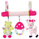 Cut Animal Baby Stroller Hanging Toys Car Seat Crib Puppet Rattles Handbells