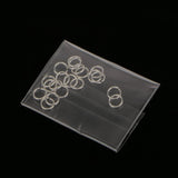 Maxbell 60 Pieces 4mm 5mm 6mm Mixed Jewelry Findings Sterling Silver Open Jump Rings